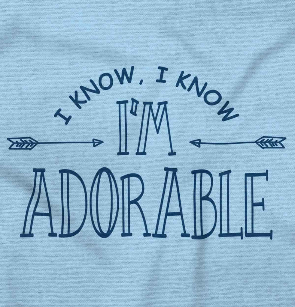 I'm Adorable Infant Toddler T Shirt-Direct To Garment Print-Brisco Baby