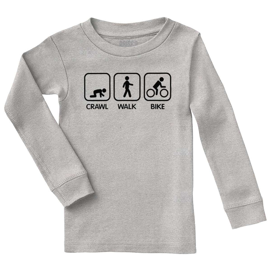 Crawl Walk Bike Solid Baby Pajama Top-Direct To Garment Print-Brisco Baby