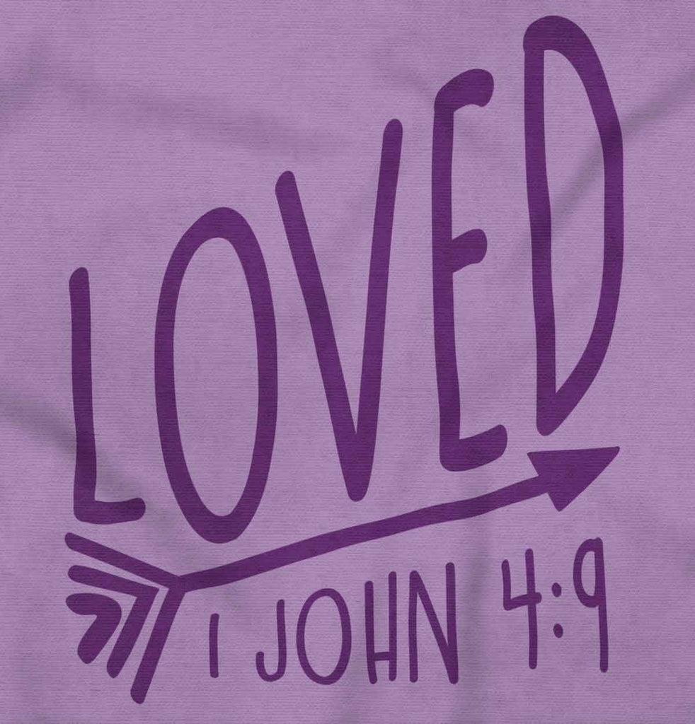 Loved Baby Ruffled Trim Romper-Direct To Garment Print-Brisco Baby