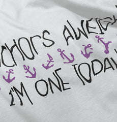 Anchors Aweigh Infant Baby Bib-Direct To Garment Print-Brisco Baby