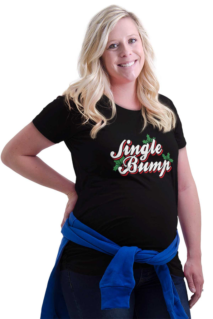 Jingle Bump Maternity T-Shirt-Direct To Garment Print-Brisco Baby