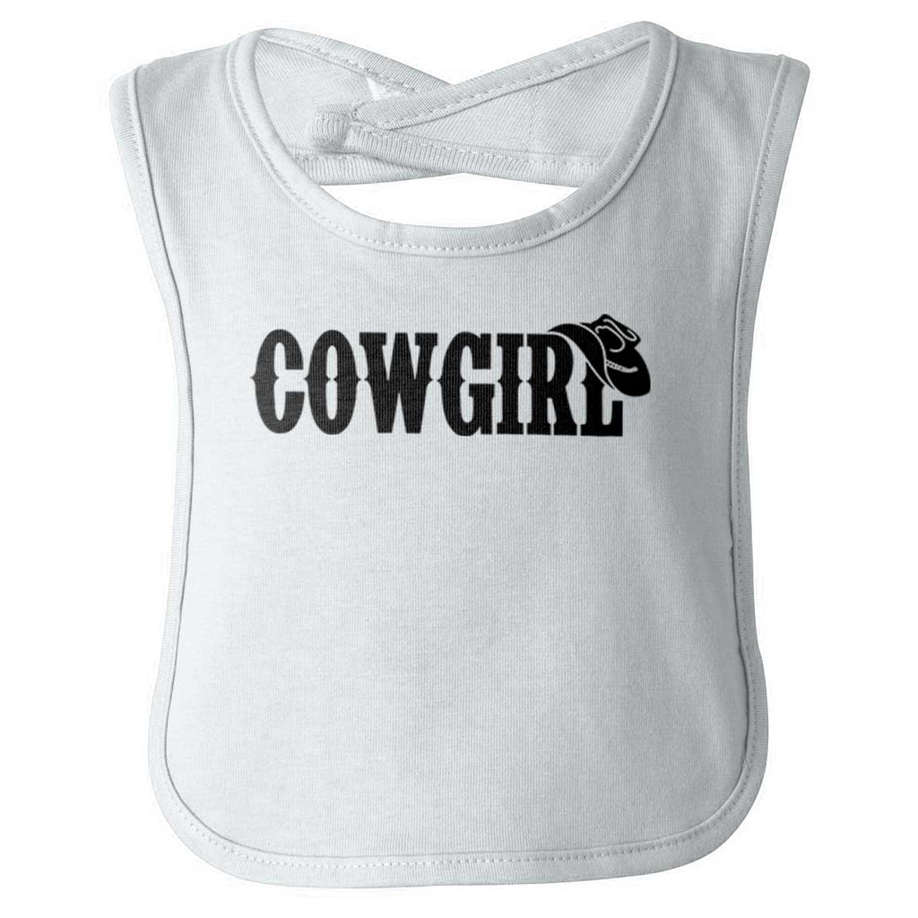 Cowgirl Infant Baby Bib-Direct To Garment Print-Brisco Baby
