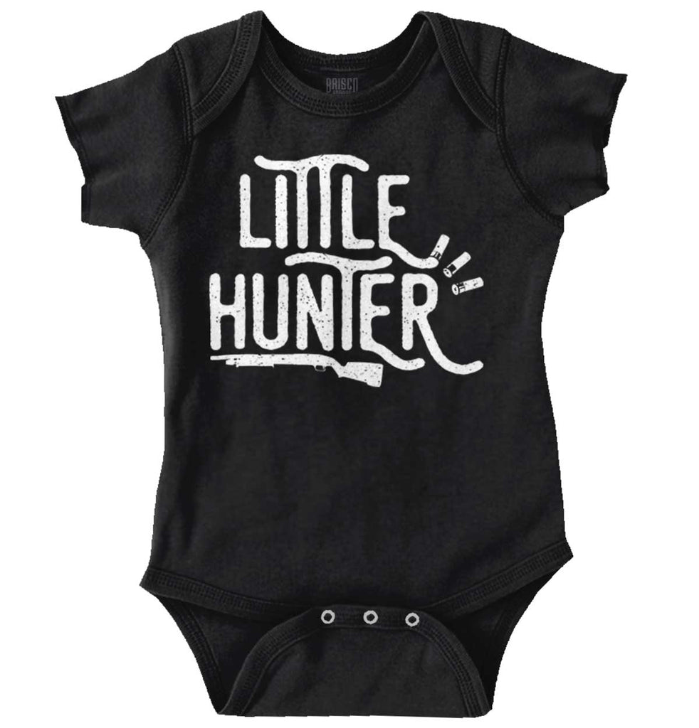 Little Hunter Gun Romper Bodysuit-Direct To Garment Print-Brisco Baby