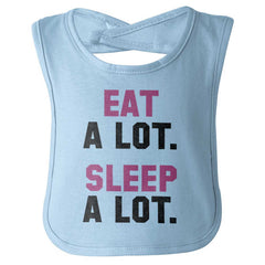 Sleep A Lot Infant Baby Bib-Direct To Garment Print-Brisco Baby