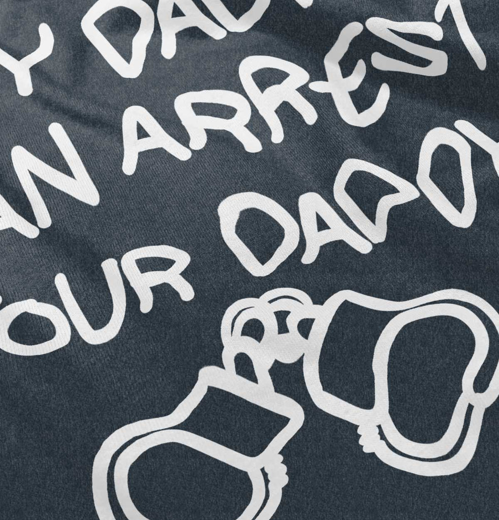 Arrest Your Daddy Football Romper Bodysuit-Direct To Garment Print-Brisco Baby