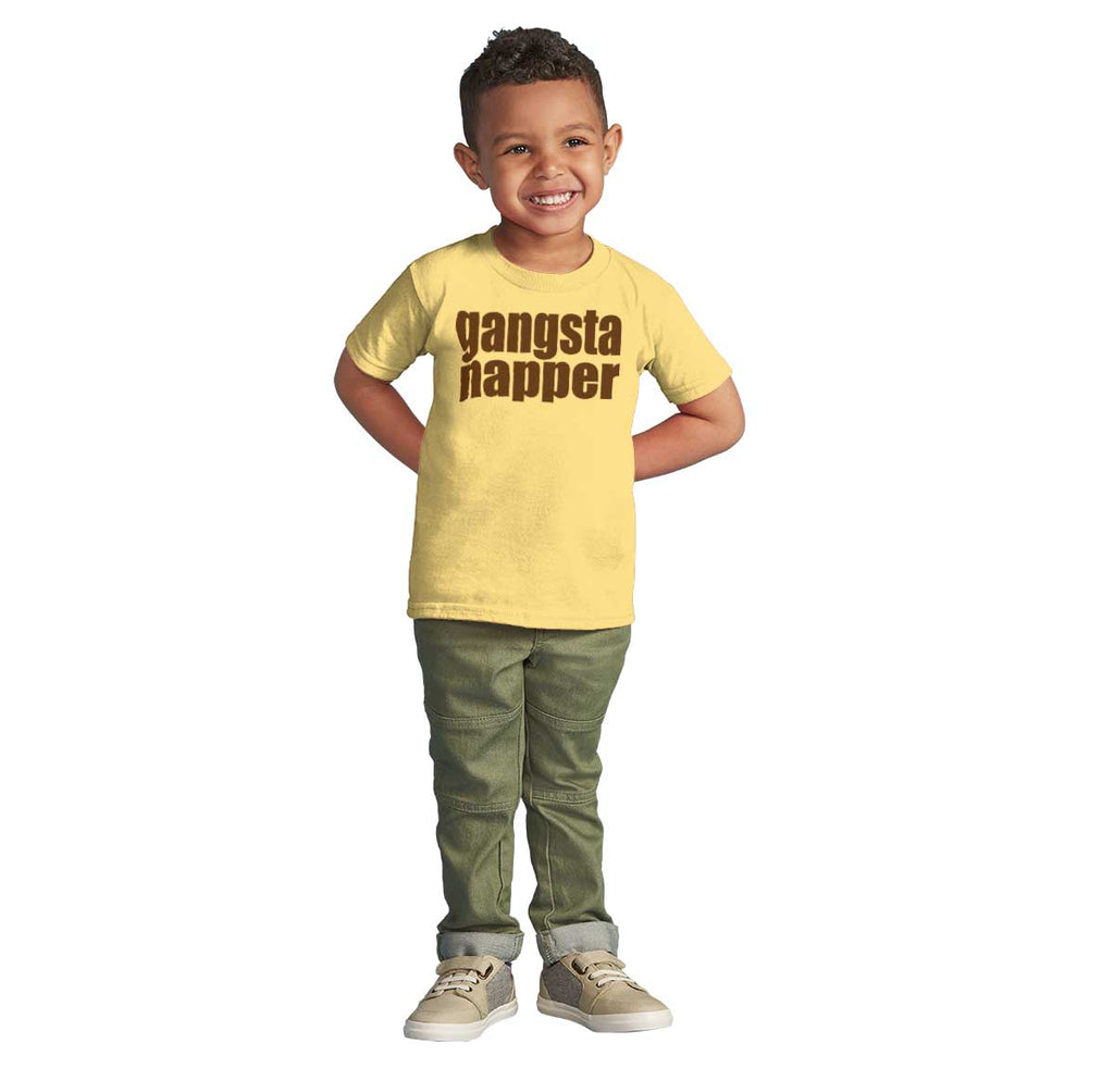 Gangsta Napper Infant Toddler T Shirt-Direct To Garment Print-Brisco Baby
