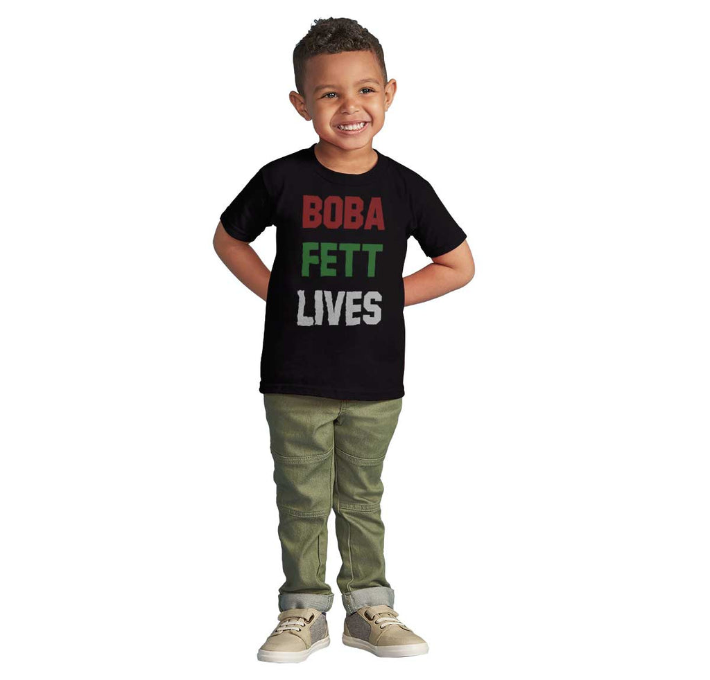 Boba Fett Lives Infant Toddler T Shirt-Direct To Garment Print-Brisco Baby