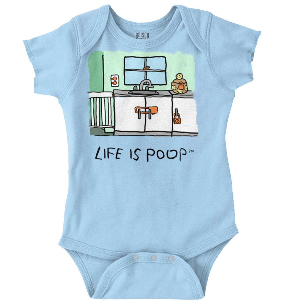 Safety Locks Romper Bodysuit-Direct To Garment Print-Brisco Baby
