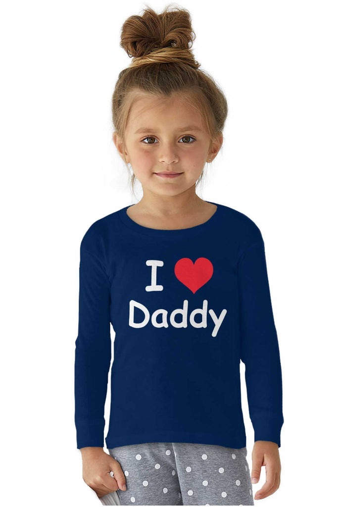 I Heart Daddy Solid Baby Pajama Top-Direct To Garment Print-Brisco Baby