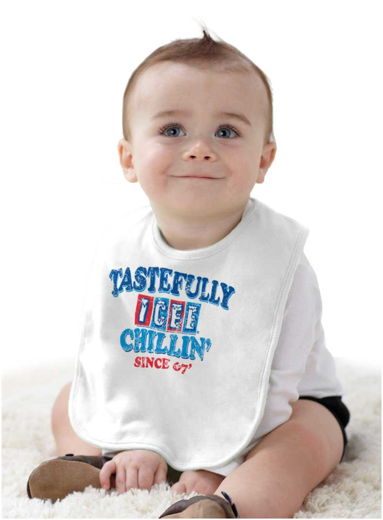 Chillin Since '67 Infant Baby Bib-Direct To Garment Print-Brisco Baby