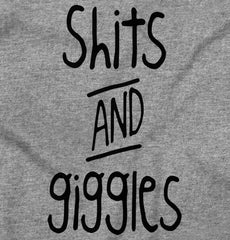 Shits and Giggles Romper Bodysuit-Direct To Garment Print-Brisco Baby