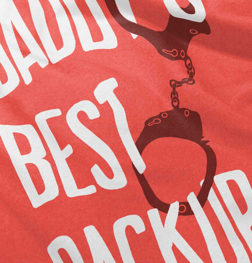 Daddy's Best Backup Toddler Football Jersey Tee-Direct To Garment Print-Brisco Baby