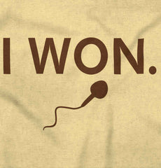 Won The Race Romper Bodysuit-Direct To Garment Print-Brisco Baby