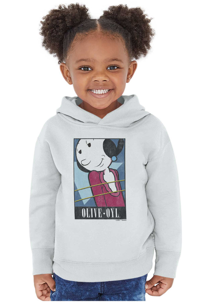 Olive Oyl Toddler Pullover Hoodie-Direct To Garment Print-Brisco Baby