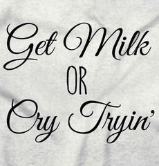 Get Milk Romper Bodysuit-Direct To Garment Print-Brisco Baby
