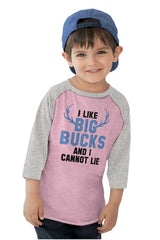 I Like Big Bucks Toddler Baseball-Direct To Garment Print-Brisco Baby
