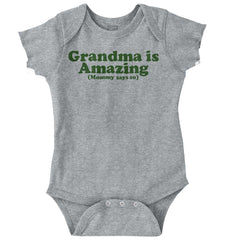 Grandma Amazing Romper Bodysuit-Direct To Garment Print-Brisco Baby