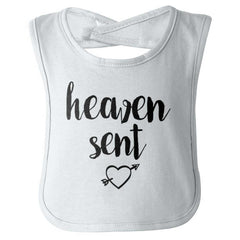 Heaven Sent Infant Baby Bib-Direct To Garment Print-Brisco Baby