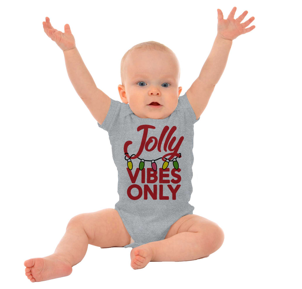 Jolly Vibes Only Romper Bodysuit-Direct To Garment Print-Brisco Baby