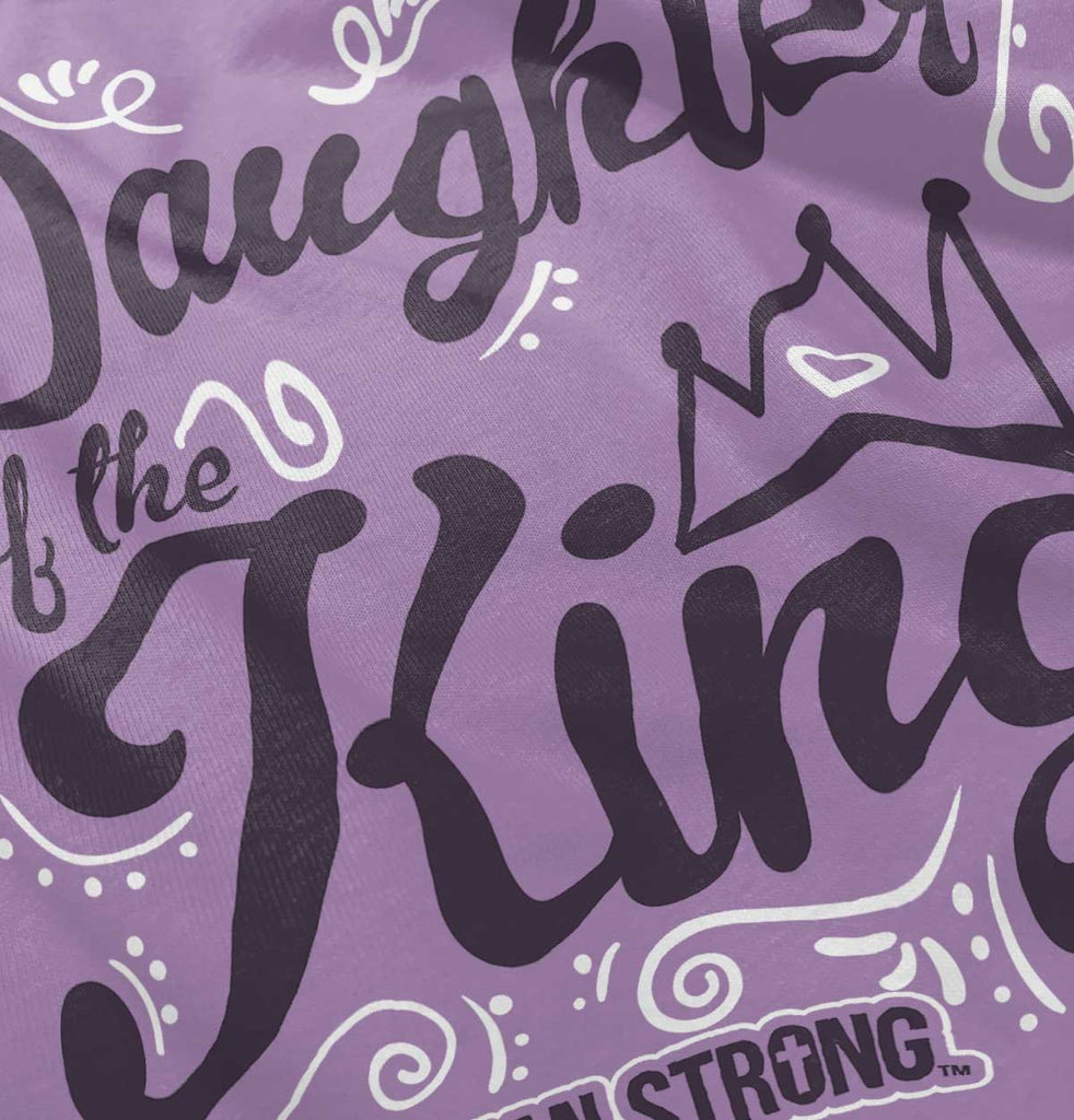 Daughter Of The King Toddler Ruffled Trim T-Shirt-Direct To Garment Print-Brisco Baby