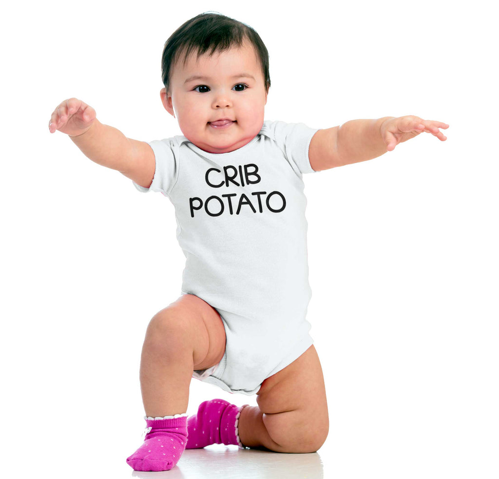 Crib Potato Romper Bodysuit-Direct To Garment Print-Brisco Baby