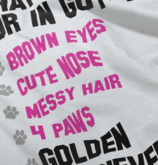 Golden Retriever Romper Bodysuit-Direct To Garment Print-Brisco Baby