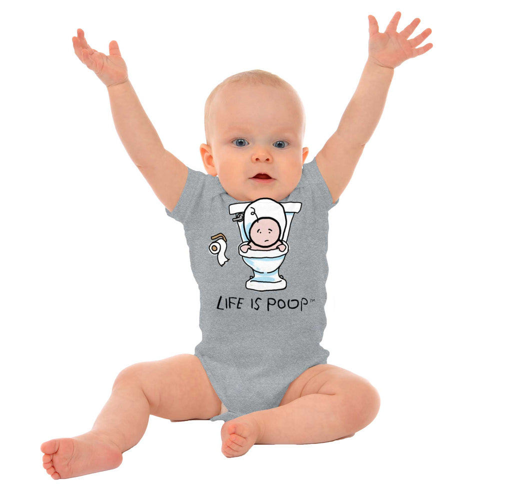 Baby Toilet Romper Bodysuit-Direct To Garment Print-Brisco Baby