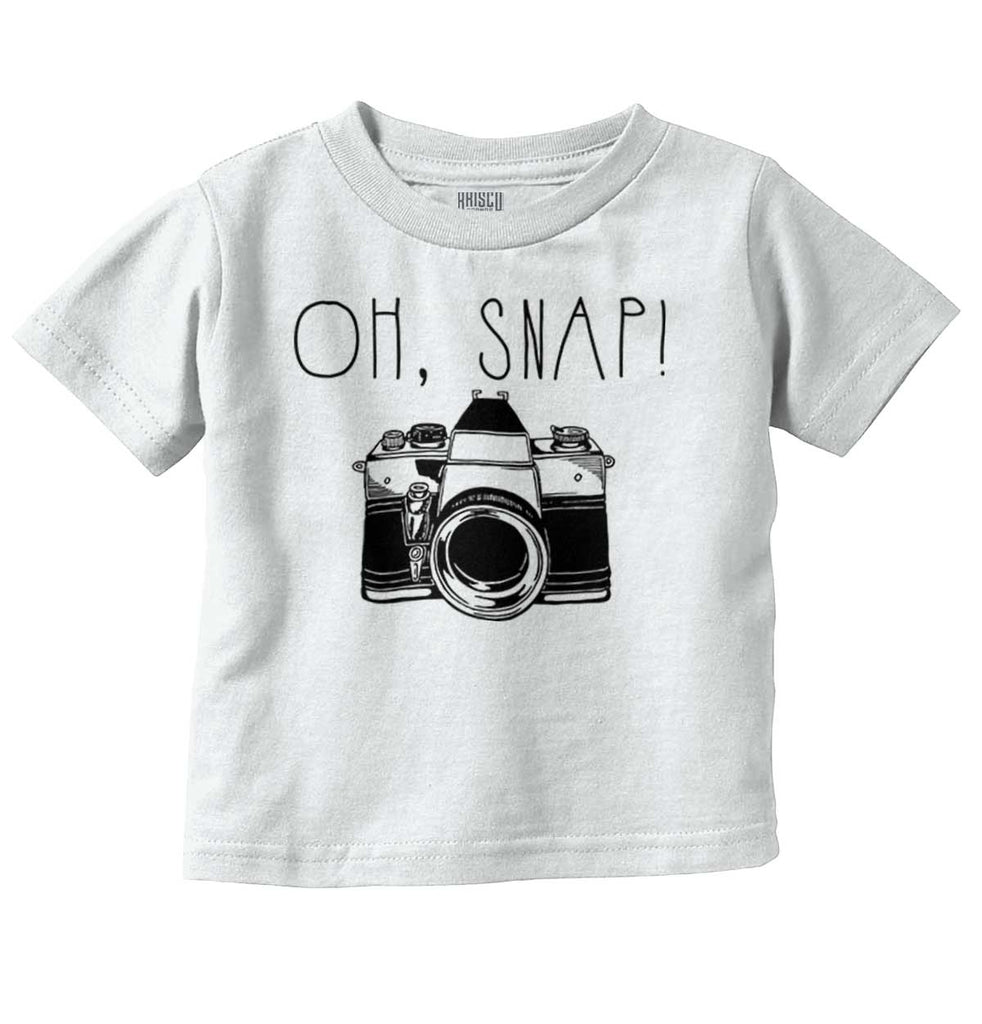 Oh Snap Camera Infant Toddler T Shirt-Direct To Garment Print-Brisco Baby