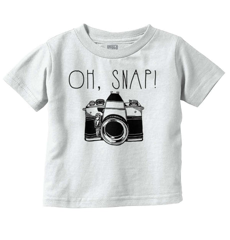 Oh Snap Camera Infant Toddler T Shirt-Direct To Garment Print-Brisco Baby