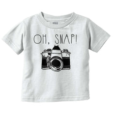 Oh Snap Camera Infant Toddler T Shirt-Direct To Garment Print-Brisco Baby