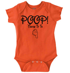 Poop There It Is Romper Bodysuit-Direct To Garment Print-Brisco Baby