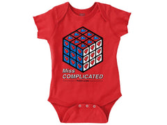 Miss Complicated Romper Bodysuit-Direct To Garment Print-Brisco Baby