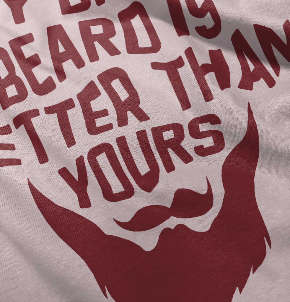 Dad's Beard Toddler Ruffled Trim T-Shirt-Direct To Garment Print-Brisco Baby