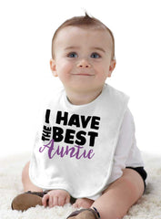Have Best Auntie Infant Baby Bib-Direct To Garment Print-Brisco Baby