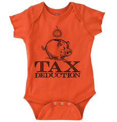 Cutest Tax Deduction Romper Bodysuit-Direct To Garment Print-Brisco Baby