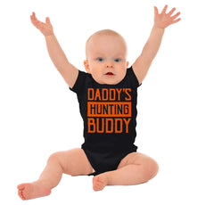 Daddys Hunting Buddy Romper Bodysuit-Direct To Garment Print-Brisco Baby
