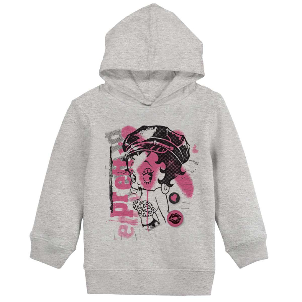 Pinup Betty Toddler Pullover Hoodie-Direct To Garment Print-Brisco Baby