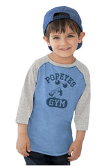 Popeye's Gym Toddler Baseball-Direct To Garment Print-Brisco Baby