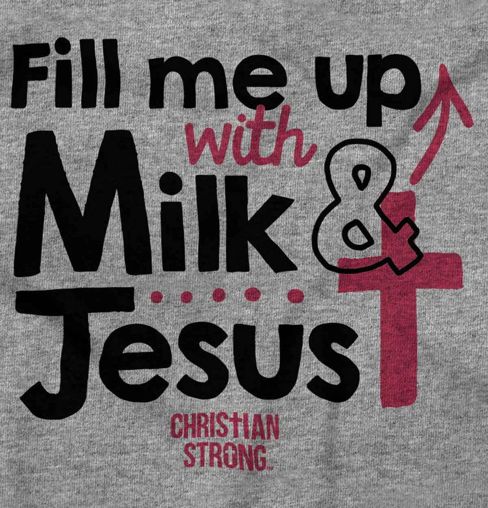Milk And Jesus Romper Bodysuit-Direct To Garment Print-Brisco Baby