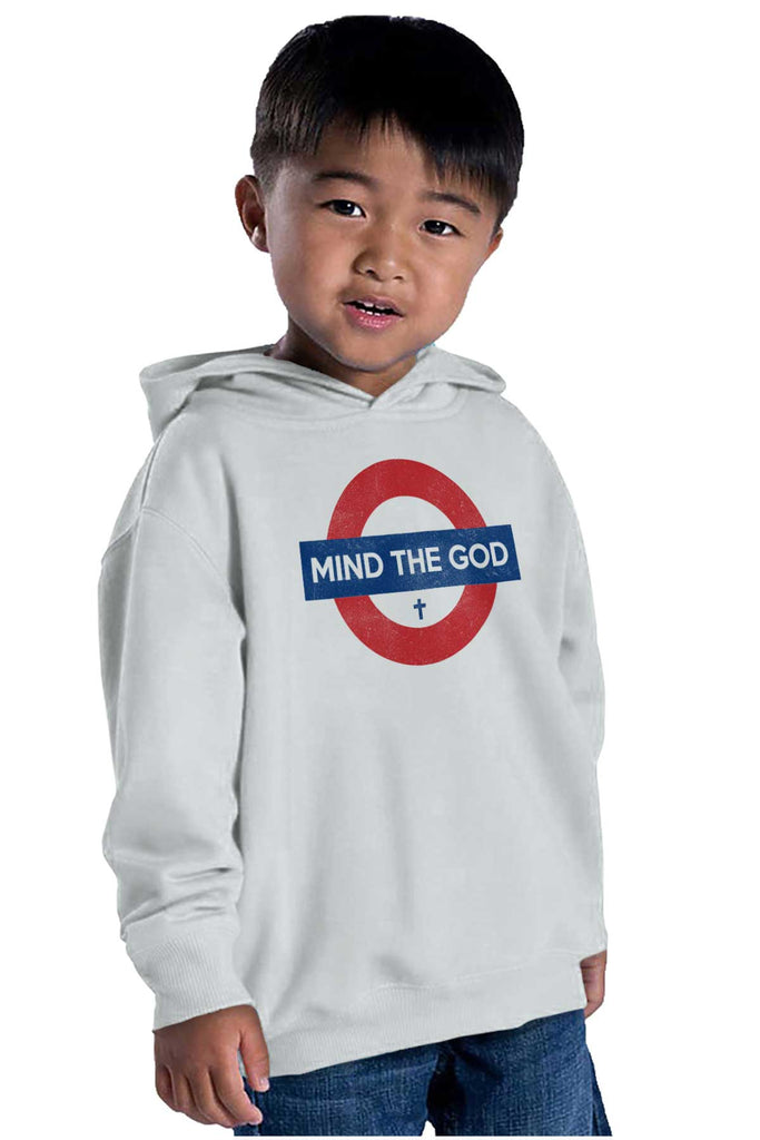 Mind The God Toddler Pullover Hoodie-Direct To Garment Print-Brisco Baby