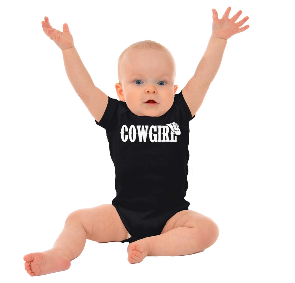 Cowgirl Romper Bodysuit-Direct To Garment Print-Brisco Baby