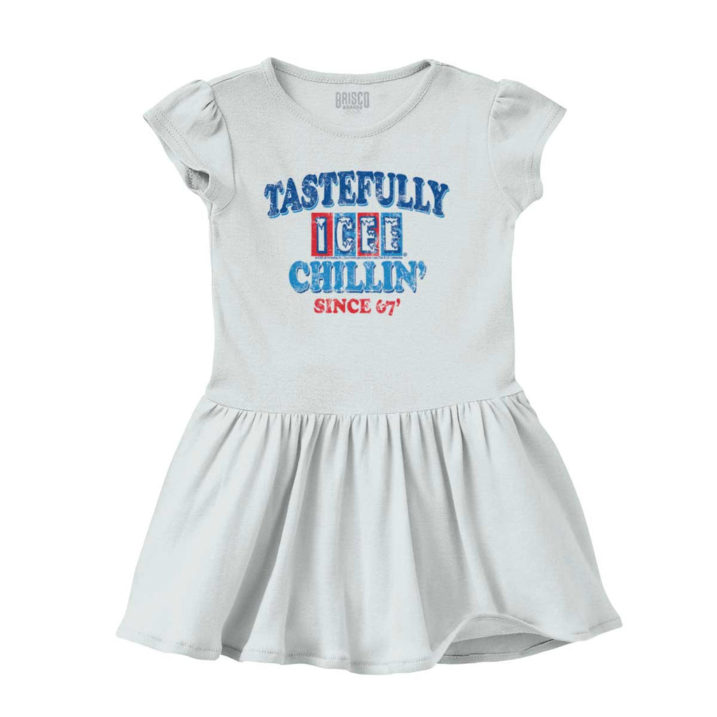 Chillin Since '67 Solid Baby Infant Dress-Direct To Garment Print-Brisco Baby