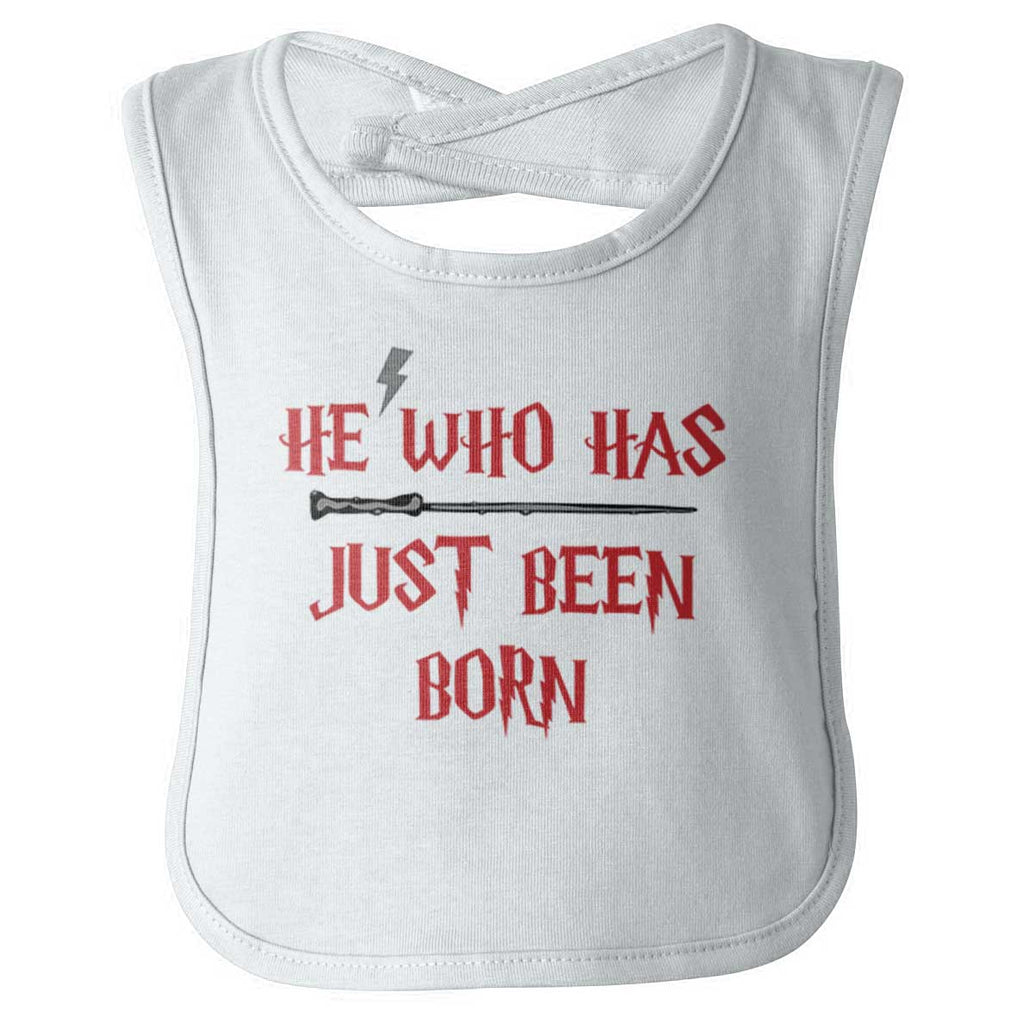 He Who Just Been Born Infant Baby Bib-Direct To Garment Print-Brisco Baby