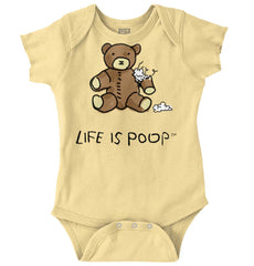Ripped Teddy Bear Romper Bodysuit-Direct To Garment Print-Brisco Baby