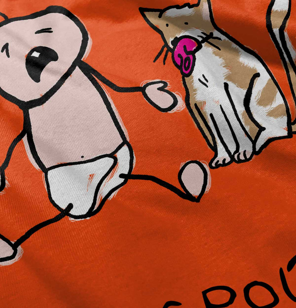 Cat Pacifier Romper Bodysuit-Direct To Garment Print-Brisco Baby