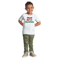Head Elf Training Infant Toddler T Shirt-Direct To Garment Print-Brisco Baby