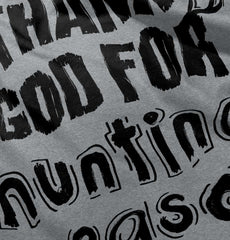 Thank God For Hunting Romper Bodysuit-Direct To Garment Print-Brisco Baby