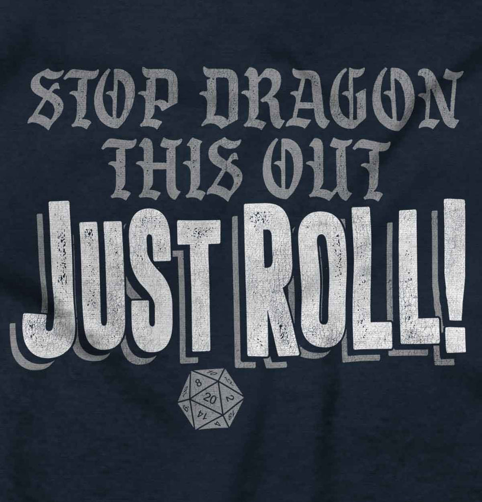 Dungeons Gamer Just Roll Nerd Romper Bodysuit-Direct To Garment Print-Brisco Baby