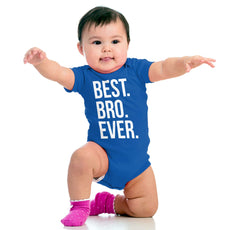 Best Bro Ever Romper Bodysuit-Direct To Garment Print-Brisco Baby
