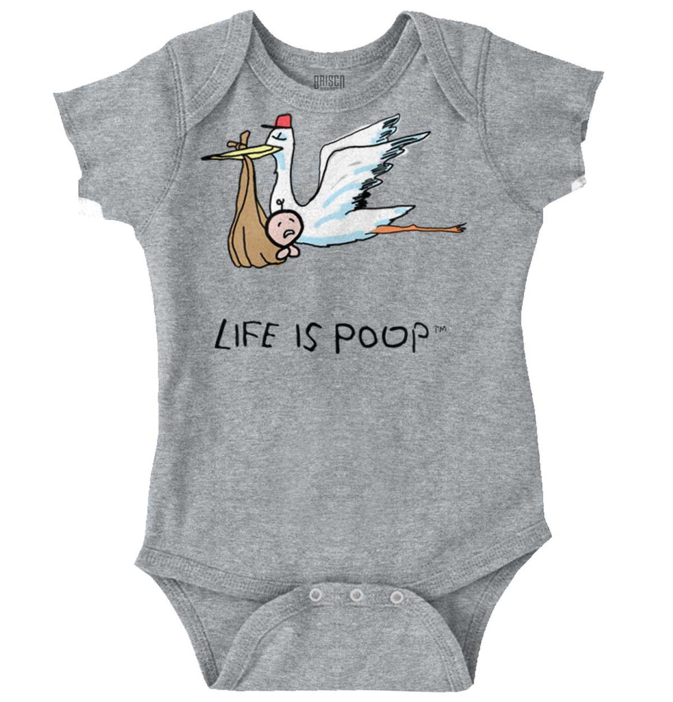 Stork Romper-Direct To Garment Print-Brisco Baby